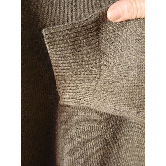 CHAPS Mens LARGE Green W/ Navy BLEND & NAVY  Logo COTTON Crewneck SWEATER - Picture 9 of 16